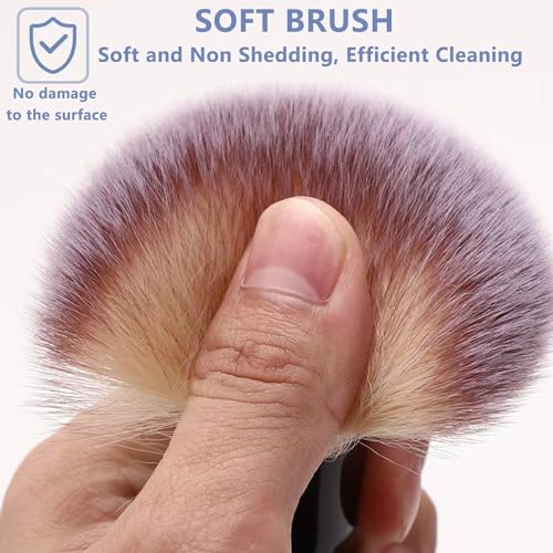 3 Pack Exquisite Microfiber Duster Brushes, Feather Duster,Car Interior Cleaning Brush - Cleaning Tool Efficient Dust Removal for Car Interior, Computers, Keyboards, Photo Frames, Digital Devices
