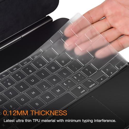 CaseBuy Premium Ultra Thin Keyboard Cover for Apple 13 Inch iPad Air 13 M3 M4(2026) & iPad Pro M5 M4(2025 2024) with Magic Keyboard, 13" iPad Pro Protector Skin Accessories, US Layout - size: iPad Pro 13" M4(2024) / Air 13 M3(2025)