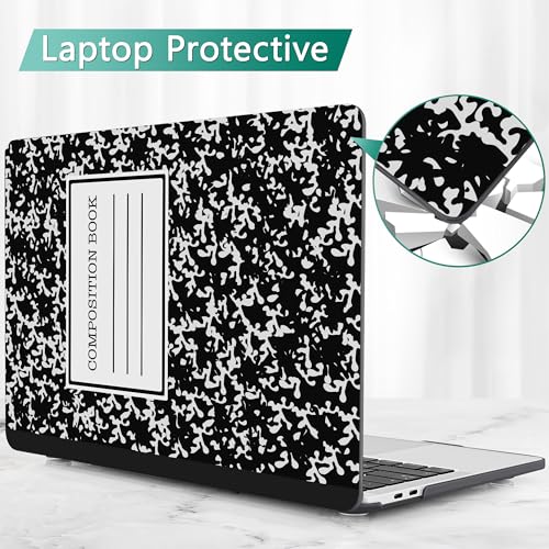 May Chen for MacBook Pro 13 Case 2022 2021 2020 Release Models: M2 M1 A2338 A2289 A2251, Plastic Hard Shell Case with Keyboard Cover for MacBook Pro 13 inch with Touch Bar fits Touch ID, Book - color: Book