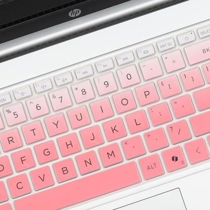 Keyboard Cover for HP 15.6" Laptop 15-fc 15-fd 15t-fd000/fd100 15-fd0123dx 15-fd0127dx 15-fd0023dx 15-fd0005dx 15-fd0130wm 15-fd1008cl 15-fd0107dx 15-fd0083wm 15-fd0335nr 15-fd0131wm 15-fd1155cl - color: Ombrepink