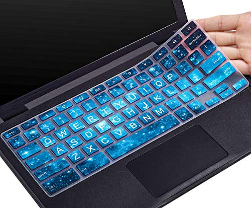 CaseBuy Keyboard Cover for Dell 11.6 Chromebook/Dell Chromebook 11 3100 3120 3180 3181 3189 5190 P22T 11.6" / Dell Chromebook 13 3380 13.3 inch, Dell Chromebook Cover(Upper CASE, Blue Stars) - color: Blue Star