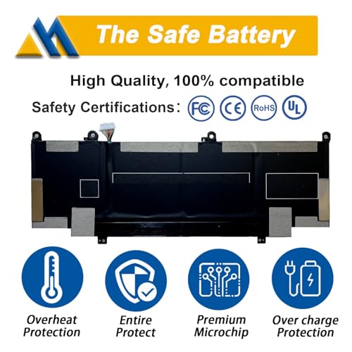 RR04XL L60373-005 Battery Replacement for HP Spectre X360 13-AW 13T-AW Series 13-aw0013dx 13-aw0023dx 13-aw2003dx 13t-aw000 13t-aw100 13t-aw200 Series HSTNN-DB9K HSTNN-OB1M L60213-2C1 RR04060XL - size: 12.40*3.36*0.29 inch RR04XL