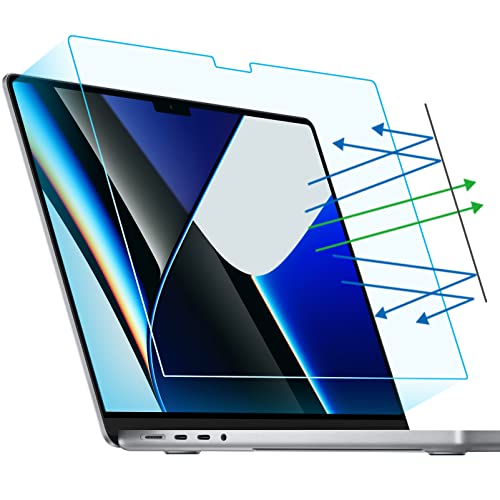 F FORITO 2-Pack Anti Blue Light Matte Laptop Screen Protector Compatible with 2026-2021 MacBook Pro 14 inch M5 M4 M3 M2 M1 Pro Max Chip, Eye Protection Anti Glare Computer Screen Cover - size: for MacBook Pro 14" (2021-2025, M1 M2 M3 M4 M5)