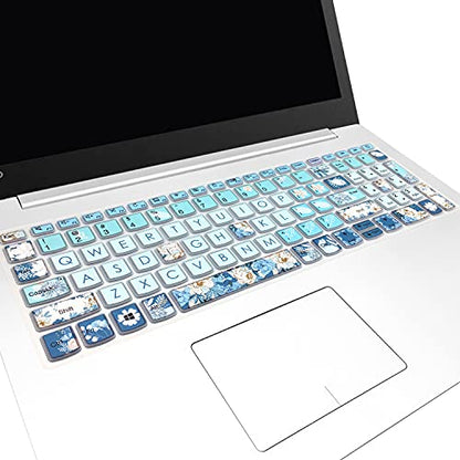 Keyboard Cover for Lenovo IdeaPad 320 330 330s 340s 520 720s 130 S145 L340 S340 15.6" 17.3"/ IdeaPad 3/Yoga C740 C940 15.6"/ ThinkBook 15/Lenovo-A12, Peony - color: Peony