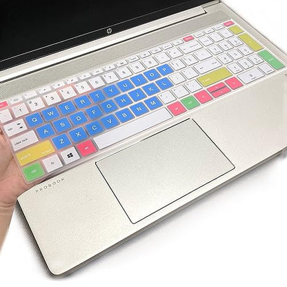 Keyboard Cover for 15.6 inch HP ProBook 450 G8 G9 G10/ 455 G8 G9 G10/ 650 G8/HP Zbook Power G8 G9, HP ProBook 15.6 inch Laptop Keyboard Skin(NOT fit HP ProBook 450/455/650 G6 G7)-CandyBlue - color: CandyBlue