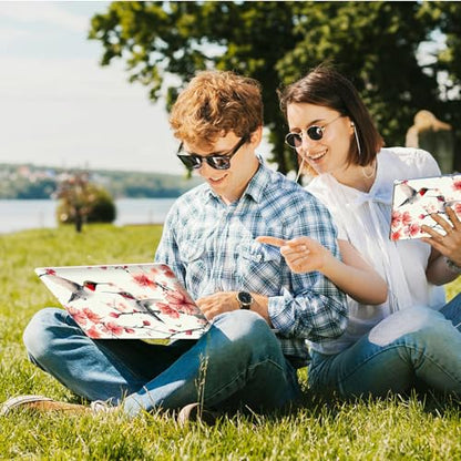 Universal Laptop Skin Sticker with 2 Wrist Pad Skins, Waterproof Scratch Resistant Vinyl Laptop Cover Decal, Cut to Fit for 11–15.6 Inch MacBook HP Dell Lenovo, Hummingbirds - color: Hummingbirds