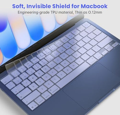 CaseBuy MacBook Neo Accessories, Premium Ultra Thin Keyboard Cover Protector for 2026 MacBook Neo 13 inch Laptop, 2026-2022 MacBook Air 13"/15" M2/M3/M4/M5, US ANSI Layout - size: MacBook Neo/Air 13"(2022+)