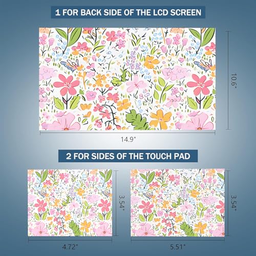 RICHEN Laptop Notebook Skin Sticker Cover Decal, 12 13 13.3 14 15 15.4 15.6 inch Laptop Vinyl Skin Sticker Cover Art Protector Notebook PC (NEK-54) - color: NEK-54