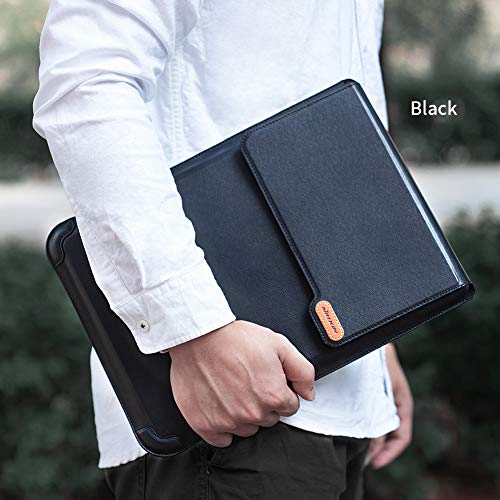 Nillkin Laptop Sleeve 15.6 inch (3-in-1), MacBook Sleeve with Adjustable Stand & Mouse Pad, 2 Stand Modes, 15 inch Laptop Case, Slim MacBook Accessories for Samsung/Surface/Chromebook 13-15.6'', Black - color: Black