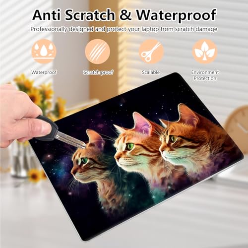 Laptop Skin Sticker Decal 15.6 Inch,12 13 13.3 14 15 15.6 in Laptop Netbook Skins for Notebook,Art Decal Removable Waterproof Scratch Resistant,Universal Vinyl Cover,Cute Cat Black - color: Cute Cat Black