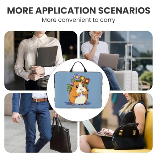 14 inch Laptop Sleeve with Handle Shockproof Laptop Bag Waterproof Computer Cover Bag Guinea Briefcase