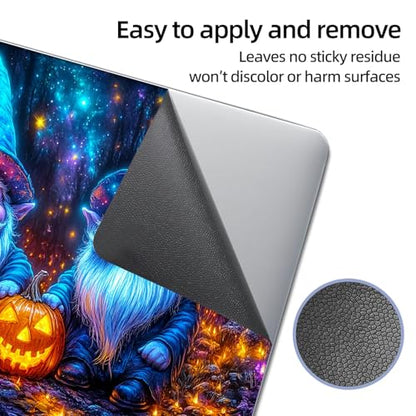Universal Laptop Skin Sticker Decal, 12"-15.6" Aesthetic Vinyl Wrap, Halloween Gnome Pumpkin Waterproof Notebook Cover Art Protector for MacBook HP Dell Lenovo, Fits 13" 14" 15" 15.6" - color: Halloween Gnome Pumpkin