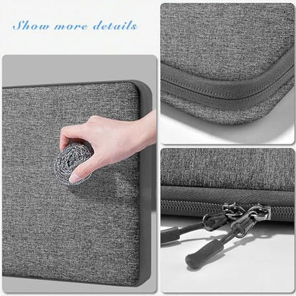 Hseok Laptop Case 13.3 14 inch Sleeve with Additional Case Compatible with MacBook Pro/Neo 14 inch M5/M4/M3/M2/M1 All Model of 13.3 Inch Mac Air/Pro, XPS 13 14 and More 13.3"-14" Notebooks,Dark Gray - color: Dark Gray