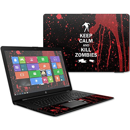 MightySkins Skin Compatible with HP 17t Laptop 17.3" (2017) - Kill Zombies | Protective, Durable, and Unique Vinyl Decal wrap Cover | Easy to Apply, Remove, and Change Styles | Made in The USA - color: Kill Zombies