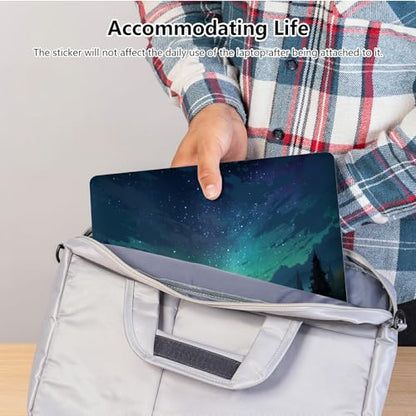 Universal Laptop Skin Sticker with 2 Wrist Pad Skins, Waterproof Scratch Resistant Vinyl Laptop Cover Decal, Cut to Fit for 11–15.6 Inch MacBook HP Dell Lenovo, Magic Starry - color: Magic Starry