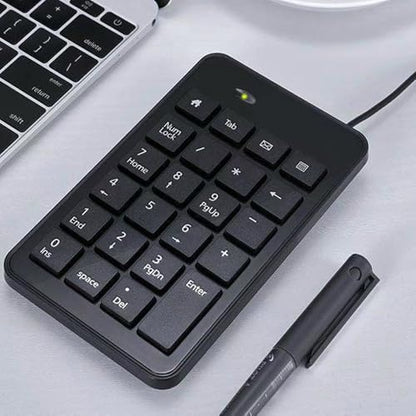 23 Wire Mechanical Numeric Keypad USB Number Pad Suitable for Finance Business Laptop Notebook Numeric Keyboard Portable Keypad