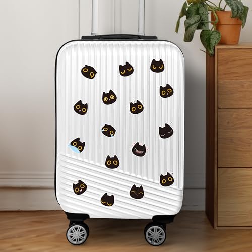 Black Cat Stickers Rolls - 1000 Pcs Black Cat Head Memes Waterproof Vinyl Reusable Laptop Stickers Coloring Book Scrapbook Water Bottle Page Activity Pad Birthday Party Favors Gift Skateboard - style: Black Cat Head Memes