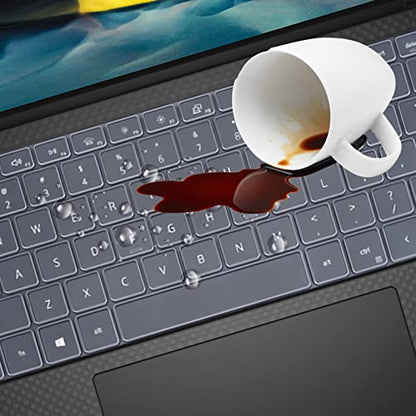 Keyboard Cover for 2025-2022 Dell XPS 15 9500 9510 9520 9530 15.6 Inch & XPS 17 9720 9700 9710 9730 17 Inch & DELL Precision 5770 5570 5760 5560 15.6" 17.3" US Layout Keyboard Protective Skin-TPU - color: TPU