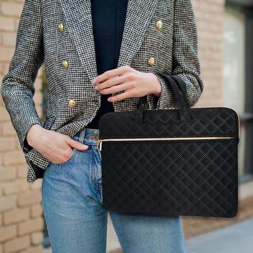 Laptop Sleeve Case Bag 15.6 Inch Polyester Lightweight with Handle Compatible with 16 inch MacBook Pro M1 M2 Pro/Max 15.6 inch Acer ASUS Dell HP Thinkpad Chromebook Gaming Laptop, Black - color: Black, size: 15.6"-16"