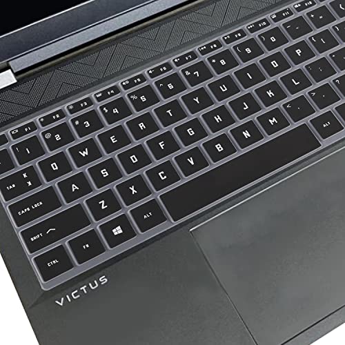 Keyboard Cover for HP Victus 15.6" Gaming Laptop 15z-fb200 15t-fa100 15-fb1013dx 15-fb2000nr 15-fb2063dx 15-fa0031dx 15-fa1093dx, HP Victus 16.1" 16-r0073cl 16-s1023dx 16-e1797nr 16-d0097nr (Black) - color: Black