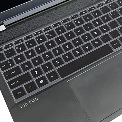Keyboard Cover for HP Victus 15.6" Gaming Laptop 15z-fb200 15t-fa100 15-fb1013dx 15-fb2000nr 15-fb2063dx 15-fa0031dx 15-fa1093dx, HP Victus 16.1" 16-r0073cl 16-s1023dx 16-e1797nr 16-d0097nr (Black) - color: Black