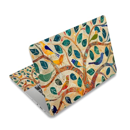 12.1 13 13.3 14 15.4 15.6 Inches Laptop Skin Sticker Decal Universal Netbook Skin Sticker Reusable Notebook Art Decal Protector Cover, Colorful Tree Bird - color: Colorful Tree Bird
