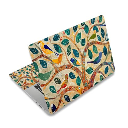 12.1 13 13.3 14 15.4 15.6 Inches Laptop Skin Sticker Decal Universal Netbook Skin Sticker Reusable Notebook Art Decal Protector Cover, Colorful Tree Bird - color: Colorful Tree Bird