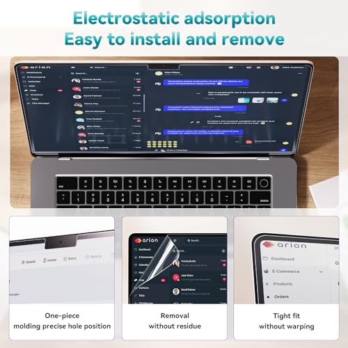Mamol 2 Pack Anti Blue Light Screen Protector for MacBook Air 15 Inch (2023-2026, M2 M3 M4 M5), Eye Protection, Anti Glare - size: MacBook Air 15 Inch (2023-2025)