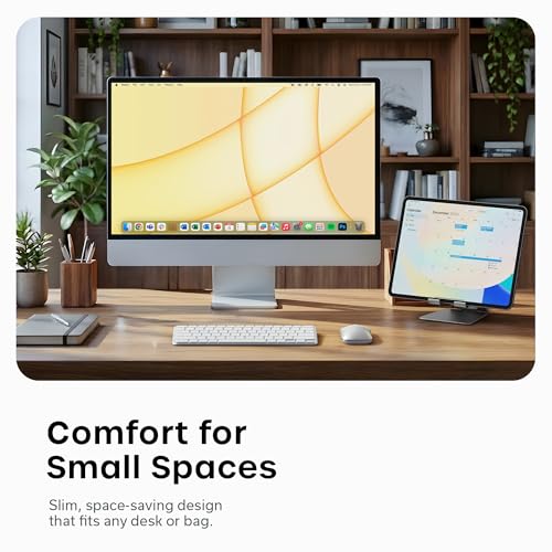 Satechi Slim EX1 Wireless Keyboard, Compact Keyboard for Mac, Windows, Android, Multi-Device 4-in-1 Connectivity (3X Bluetooth + 2.4GHz), Instant OS Remap, USB-C Rechargeable Battery, Silver - color: Silver, size: Keyboard