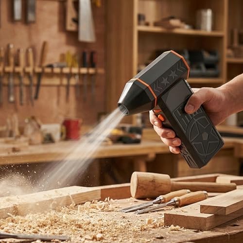 170000RPM Electric Air Duster Rechargeable Cordless Cleaner for Gaming Setup Keyboard PC Console Repair Tool with Multi Nozzles Compressed Air Alternative