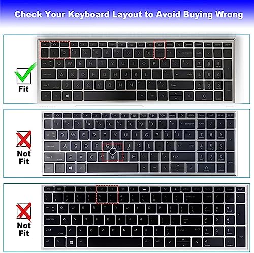 Colorful Keyboard Cover for 15.6" HP ProBook 450 G8 G9 G10/ProBook 455 G8 G9 G10/Probook 650 G8, HP ProBook 15.6 Laptop Keyboard Skin (NOT FIT The ProBook 450 455 650 G7 G6 G5 G4 G3) - color: Colorful