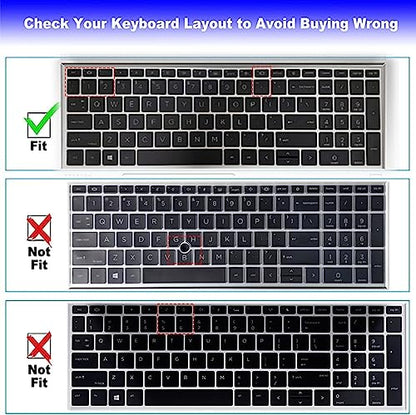 Colorful Keyboard Cover for 15.6" HP ProBook 450 G8 G9 G10/ProBook 455 G8 G9 G10/Probook 650 G8, HP ProBook 15.6 Laptop Keyboard Skin (NOT FIT The ProBook 450 455 650 G7 G6 G5 G4 G3) - color: Colorful