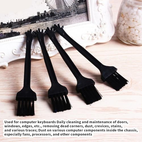 5Pieces Computer Keyboard Tool Electronic Small Brush for Office Worker and Frequent Laptop Users - color: Black