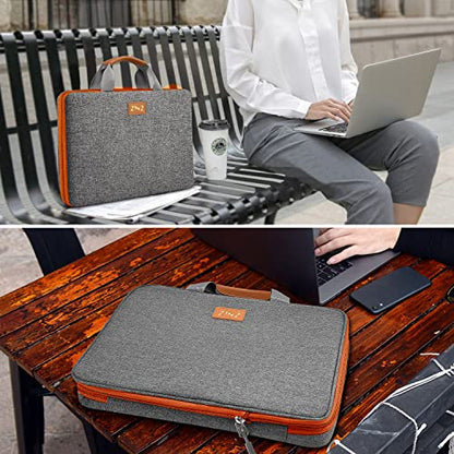 Slim Expandable Laptop Case 15.6 Inch Sleeve Upgraded Protective Durable Recycled Carrying Case Compatible with MacBook 15" & 16" and Most 15" 15.6" 16" Notebook,D01G02 - color: D01g02, size: 15.6"