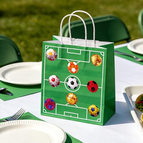 1000Pcs Soccer Stickers Roll, 2.5cm Sports Football Stickers for Water Bottles, Vinyl Self-Adhesive Small Soccer Decals for Laptop Scrapbook Cup Skateboard Gift Team Supplies