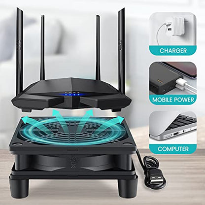 Wathai Cooling Case Fan for Receiver Xbox TV Box Router 120mm x 25mm 5V USB | USB Box 5V Power Fan Three Speed Settings for Modem DVR Computer Case Mini PC Cooling - style: 120mm USB fan