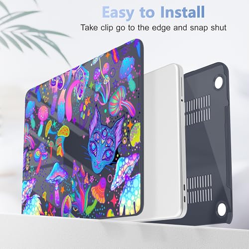 Tuiklol for 2026 MacBook Neo 13 Inch A18 Pro Chip Case, (Model A3404) Anti-Scratch Anti-Drop Slim Hard PC Shell Case with Shockproof Protective MacBook Neo Laptop Cover, Magic Mushrooms - color: Magic mushrooms