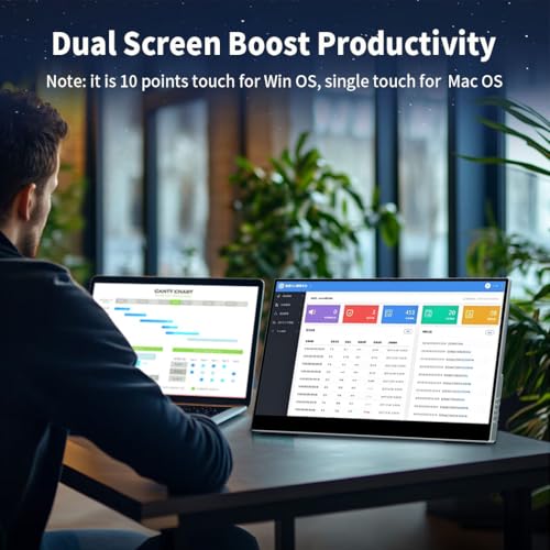 17.3" 4K Portable Monitor Touchscreen, 120Hz UHD Gaming Display 3840x2160 with MPP Stylus Support, 100% DCI-P3, HDMI 2.1 USB-C, VESA External Screen for Laptop Console PC - size: 17.3 Inch