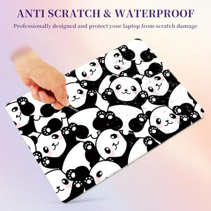 Laptop Skin Sticker Laptop Cover for 12" 13" 13.3" 14" Laptop Stickers,Reusable Skin Sticker Cover Personalized Art Waterproof & Scratch-Resistant Protector Case,Cute Pandas - color: Cute Pandas