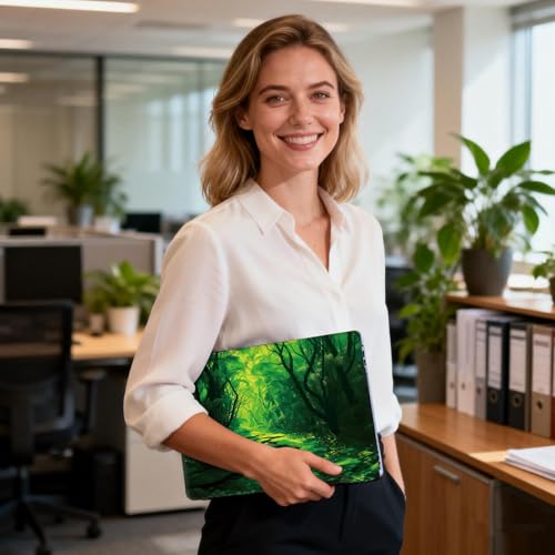 Universal Laptop Skin Sticker Decal for 11.6”12" 13" 13.3" 14" 15" 15.4" 15.6" Reusable Waterproof Scratch-Scratch Resistant Protective Vinyl Laptop Notebook Skin Stickers - Green Forests - color: Green Forests