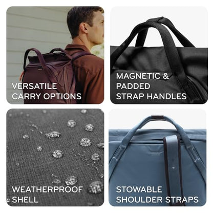 Peak Design Everyday Totepack 20L, Ocean, Weatherproof Shell, Top and Side Access, FlexFold Dividers, Laptop Sleeve, Internal Pockets, Backpack or Hand Carry, Versatile Tote Bag for Women and Men - color: Ocean