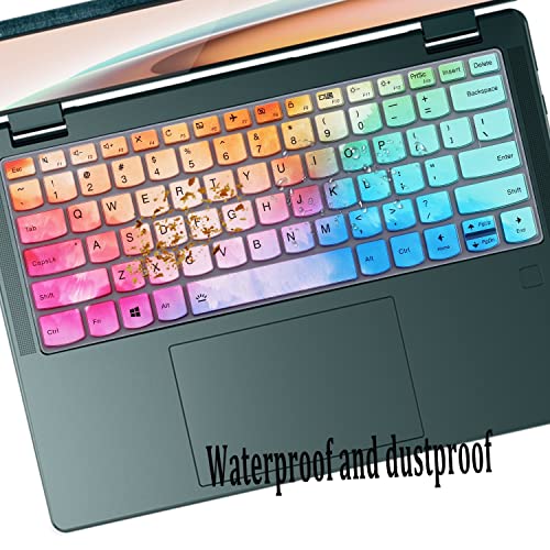 Keyboard Cover for Lenovo Yoga C740 C940 14" /Lenovo Yoga 6 13ARE05 13ALC6 /Yoga C930 930 920 13.9" /Yoga 720 720S 730 13.3" /Yoga 720 12.5" /Yoga 730 15.6"/Lenovo Flex 14 14" Keyboard Skin-Colorful - color: Colorful
