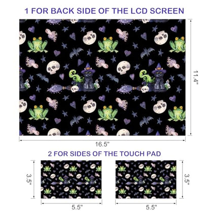 DINKY 17 inches Laptop Skin Sticker Netbook Universal Reusable Protector Cover Decal Fits 16" 16.5" 17" 17.3 inch Laptop Protector Notebook (Skeleton Frog) - color: Skeleton Frog