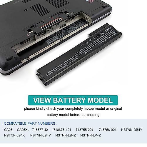 Futurebatt Laptop Notebook Battery for HP ProBook 640 645 650 655 G0 G1 Series, P/N: CA06 CA06XL HSTNN-DB4Y HSTNN-LB4Z HSTNN-LB4X HSTNN-LB4Y HSTNN-LP4Z - size: CA06 8.86*3.15*1.38 in