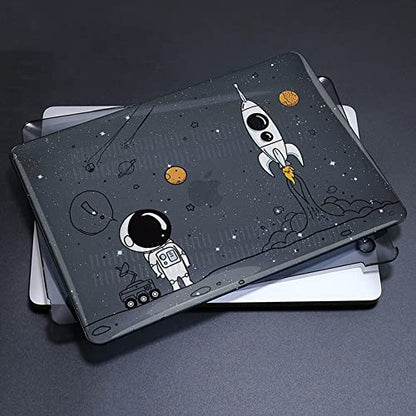 for 2026 MacBook Air 13 Inch Case M5 A3449 M4 A3240 M3 A3113 M2 A2681 2022 2023 2024 2025 Release, Printed Plastic Hard Shell Case Cover for Mac Air 13.6 M5 Touch ID, Astronauts & Spacecraft - color: Astronauts & Spacecraft