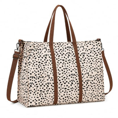 BTOOP Work Tote Bag for Women, Laptop Tote Bag With 15.6 Inch Padded Compartment, Teacher Nurse Bible Bags - color: A-leopard - Apricot