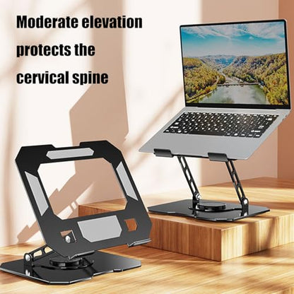 360 Degree Laptop Stand Adjustable Ergonomic Computer Stand for Desk Portable Laptop Risers Holder Notebook Mount