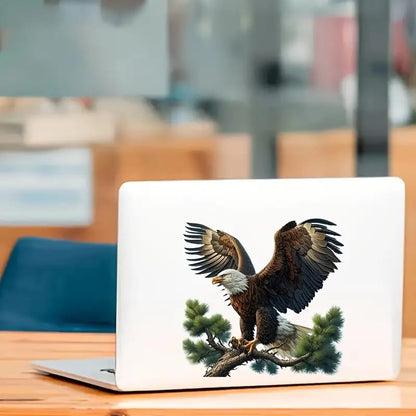 Eagle Branches PVC Vinyl Car Decals Stickers Waterproof Self-Adhesive Decals for Cars, Laptops, Trucks, Motorcycles Wall Window Luggage Scratch Cover Door Decor Sticker