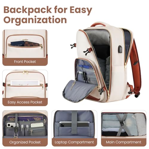 YAMTION Luggage Sets 6 Piece,Hardside 20In Suitcase with Spinner Wheels,TSA Lock,Carry On Suitcase Travel Essentials for Personal Items - color: A-Beige