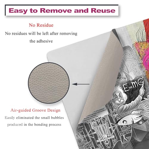 Laptop Decal Sticker Skin Cover, 11.6”12" 13" 13.3" 14" 15" 15.4" 15.6 Laptop Netbook Vinyl Skin Sticker Cover Art Notebook PC Protector (2 Wrist Pad Included), Removable Reusable, Right & Left Brain - color: Right & Left Brain